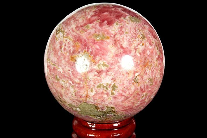 Polished Rhodochrosite Sphere - Argentina #114252
